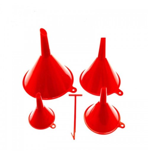 Free 4-Piece Food Grade Plastic Funnel Set Different Sizes Oil Funnels for Home Kitchen Use Free 4-Piece Food Grade Plastic Funnel Set Different Sizes Oil Funnels for Home Kitchen Use