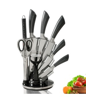 Wholesale Knife Sets Luxury High Quality Kitchen Steak Blanks Chef Set Sharpen Cooking Utensils Stainless Steel Kitchenware