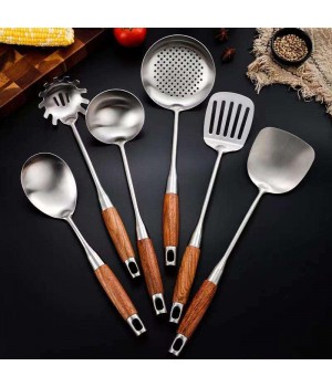 New Design Kitchen Cooking Set Utensils Cooking Appliances Stainless Steel Kitchen Utensils Slotted Solid Spatula for kitchen