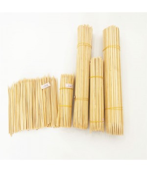 Outdoor Bamboo Cotton Candy Sticks with Precision-Crafted Round Skewers - Ideal for Outdoor Food and Cleaning Use, Packaged in Convenient Reusable Bags