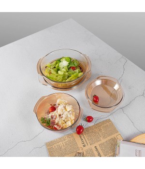 JINGHUANG OEM/ODM Tempered Glass 1.7L Clear heat resistant glass cooking pot with lid handle