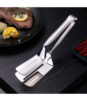 Multifunctional High Grade Stainless Steel Barbecue Clip Fried Shovel BBQ Tong Bread steak Meat Vegetable Clamp Cooking Tool
