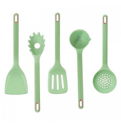 YJ Wonderful Custom 5 Pcs Kitchen Cooking Utensil Set Silicone Turner Tongs Kitchen Spoon Cooking Spatula Household Kitchenware YJ Wonderful Custom 5 Pcs Kitchen Cooking Utensil Set Silicone Turner Tongs Kitchen Spoon Cooking Spatula Household Kitchenware