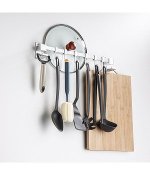 Modern Kitchen Rail Black Kitchen Utensil Rack With Hanging Hook