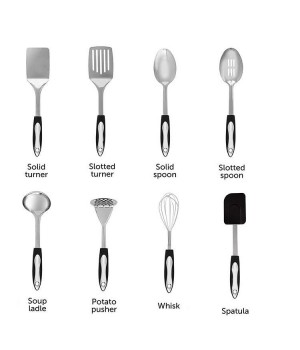 Stainless Steel Kitchen Utensil Cooking Utensils - Nonstick Kitchen Utensils