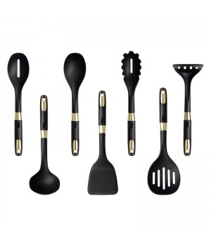 Cooking Utensils Kitchen Gadgets Cookware Set Cooking Spatula Soup Silicone Spoon Set Hot Selling Nylon Customized Logo