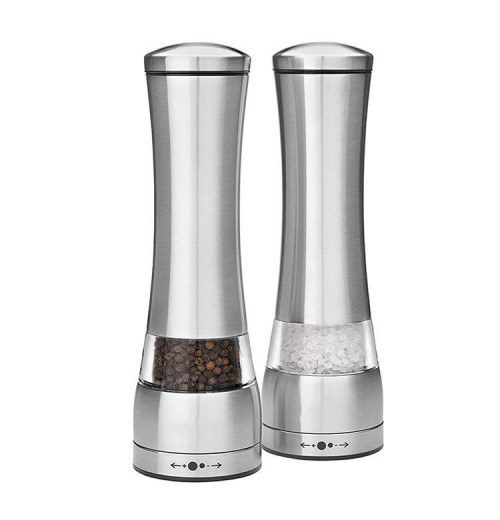 Kitchen Stainless Steel Manual Salt Pepper Grinder Set With Ceramic Kitchen Stainless Steel Manual Salt Pepper Grinder Set With Ceramic