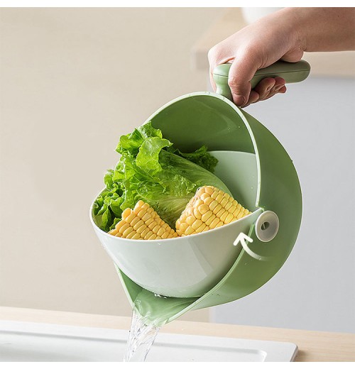 Multifunctional Kitchen Tools Double Drainer Basket Colanders Fruit Vegetable Washing Plastic Strainers Multifunctional Kitchen Tools Double Drainer Basket Colanders Fruit Vegetable Washing Plastic Strainers