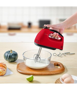 Factory Price Kitchen Hand Held Electric Food Mixer Egg Beater Semi-automatic Hand Mixer Rotary Electric Egg Beater