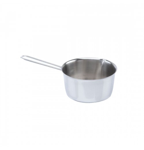Italian-Made Classic Eco-Origin Stainless Steel Kitchen Pots Pans Set 12 cm Long Wired Handle Conical Casserole Home Cooking New