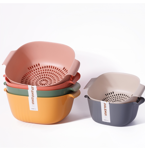 Multifunctional Kitchen Colander Bowl Set Stackable Food Strainers Vegetable Washers Dryer Durable Plastic Home Use Basket Multifunctional Kitchen Colander Bowl Set Stackable Food Strainers Vegetable Washers Dryer Durable Plastic Home Use Basket